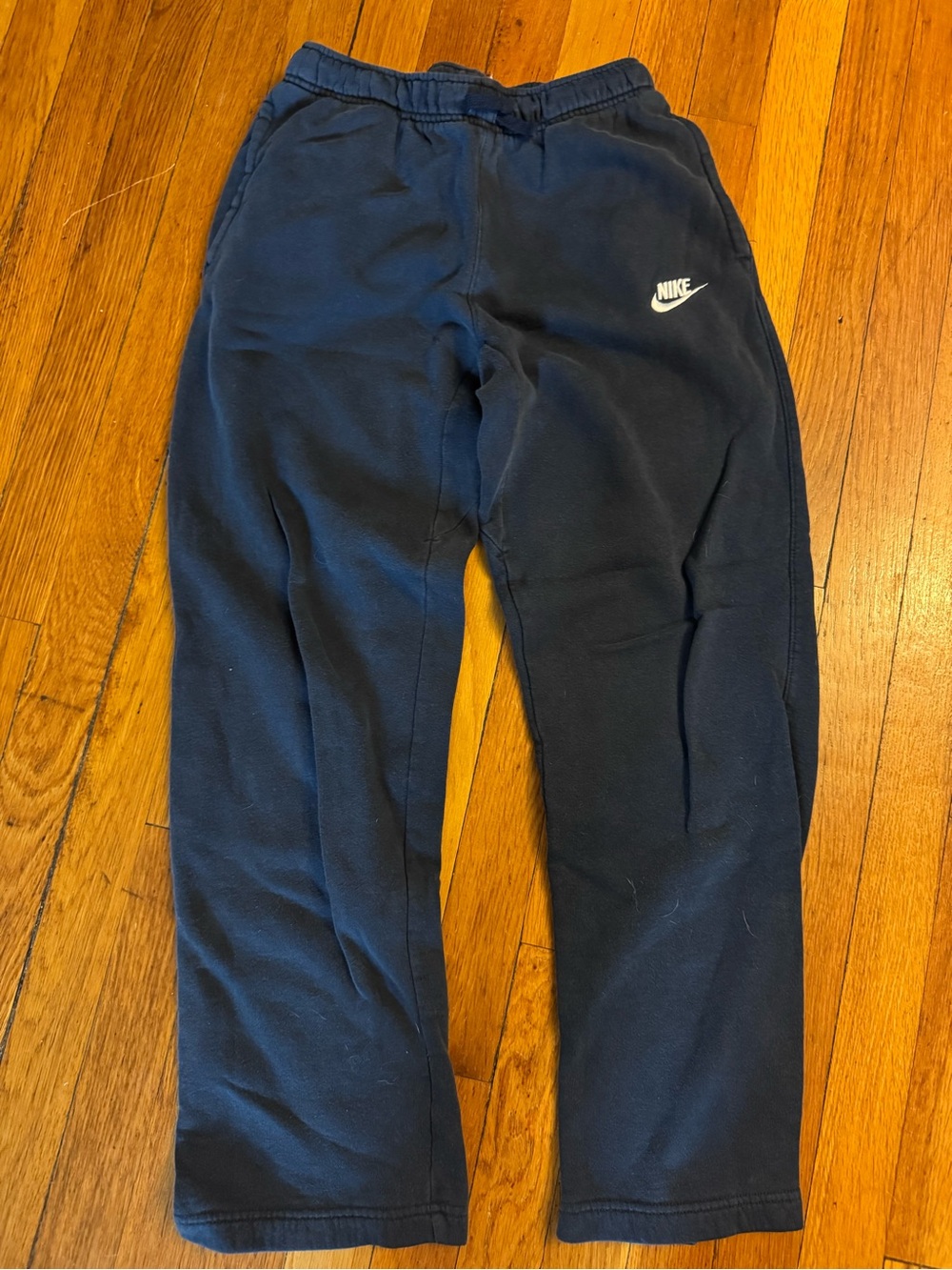 Nike Navy Sweatpants with White Swoosh